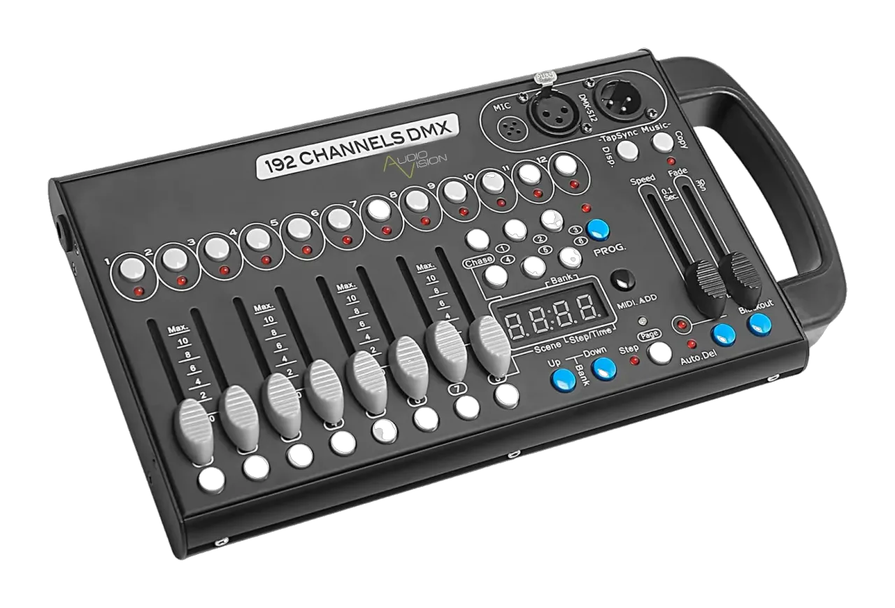 Контроллер световых приборов пульт DMX512 192 каналов