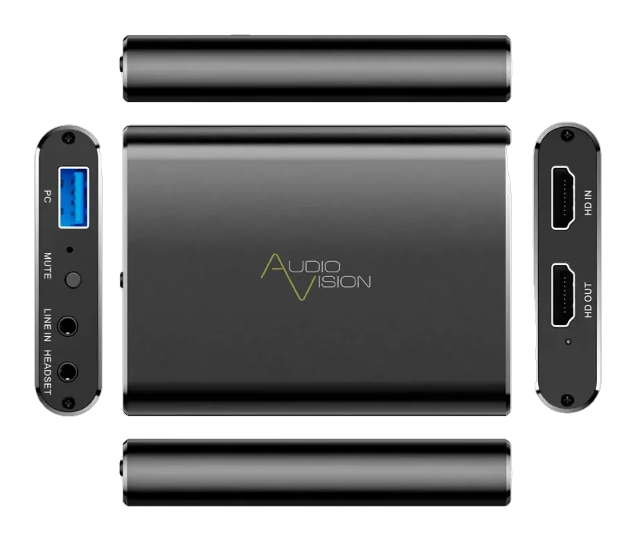 Карта видеозахвата Audiovision USB FH44 3.0/4К@60 Гц. HDMI 2.0/2.1-USB