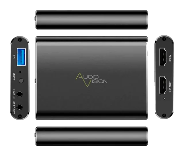 Карта видеозахвата Audiovision USB FH44 3.0/4К@60 Гц. HDMI 2.0/2.1-USB